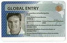 Global Entry Card