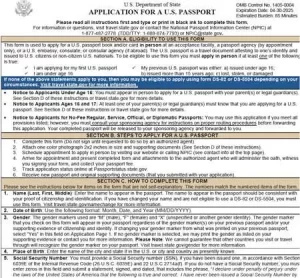 Passport Application