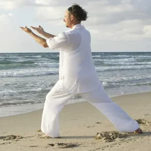 Tai Chi on the beach